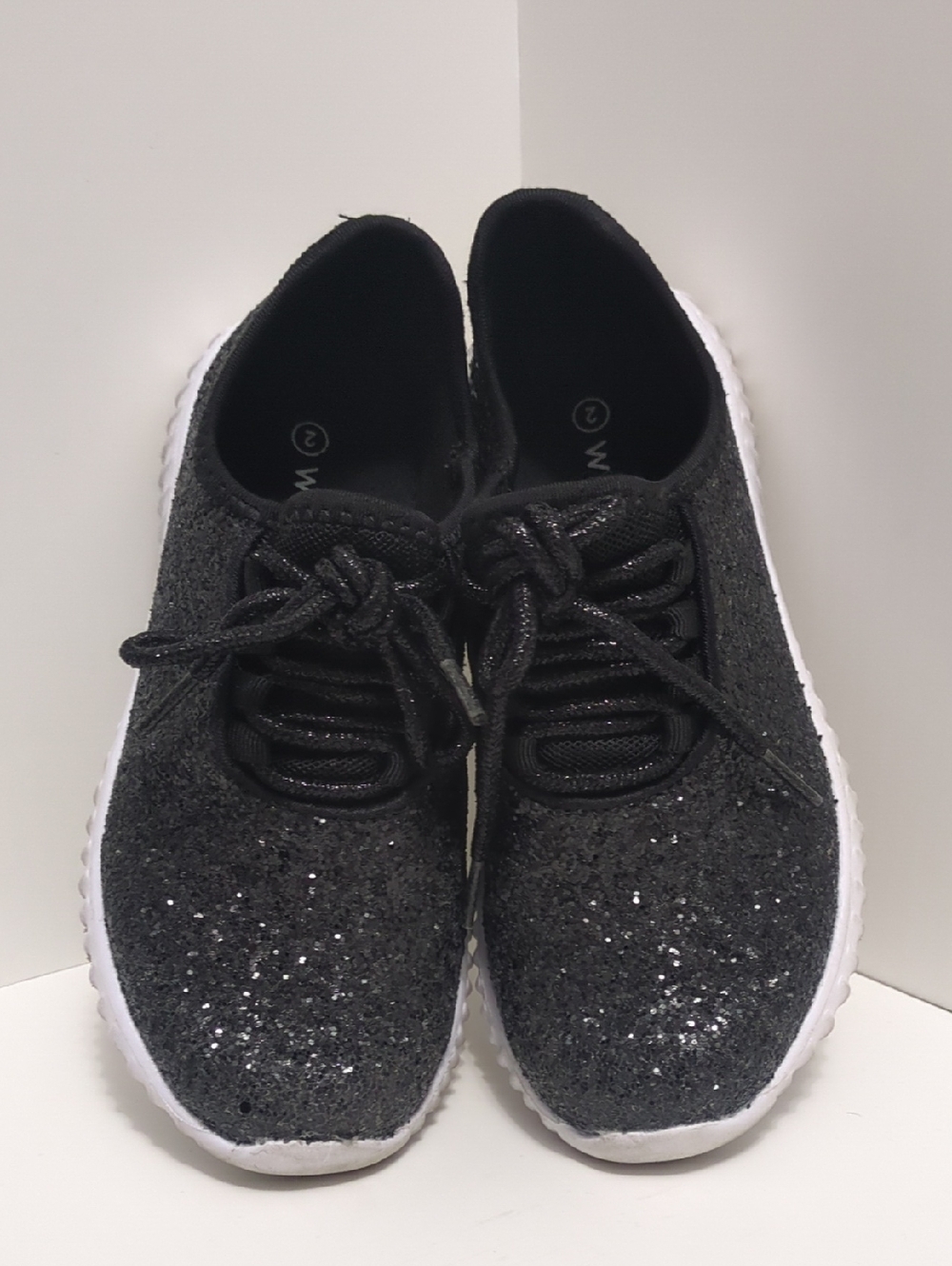Girls Weissman Black Glitter Dance Shoes